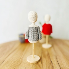 Winter sweaters amigurumi by Fluffy Tummy