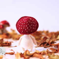 Ollie Amigurumi Mushroom Elf amigurumi pattern by yarnacadabra