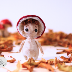 Ollie Amigurumi Mushroom Elf amigurumi pattern by yarnacadabra