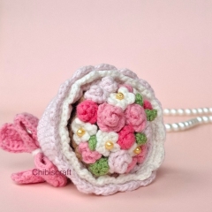 Reversible Bouquet & Bride (medium) amigurumi pattern by Chibiscraft