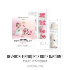 Reversible Bouquet & Bride (medium) amigurumi pattern by Chibiscraft