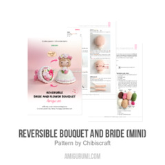 Reversible Bouquet and Bride (mini) amigurumi pattern by Chibiscraft