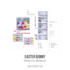 Easter Bunny amigurumi pattern by Mufficorn