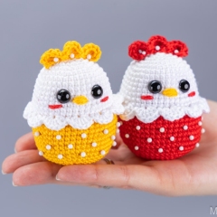 Spring Chicken amigurumi by Mufficorn