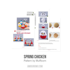 Spring Chicken amigurumi pattern by Mufficorn