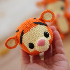 Winnie the Pooh Heads amigurumi pattern by Crocheniacs