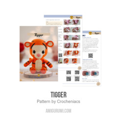 Tigger amigurumi pattern by Crocheniacs