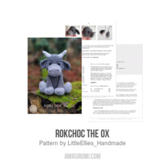 Rokchoc the Ox amigurumi pattern by LittleEllies_Handmade