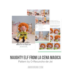 Naughty elf from la cena magica amigurumi pattern by O Recuncho de Jei