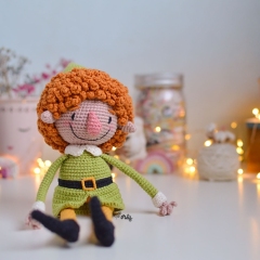 Naughty elf from la cena magica amigurumi by O Recuncho de Jei