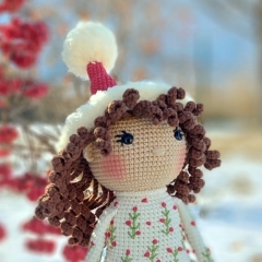 Winter doll amigurumi pattern by Iryna Zubova