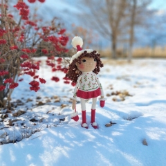 Winter doll amigurumi pattern by Iryna Zubova