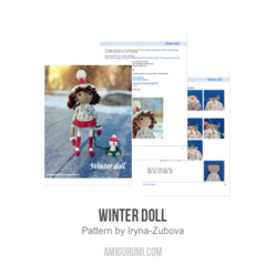 Winter doll amigurumi pattern by Iryna Zubova