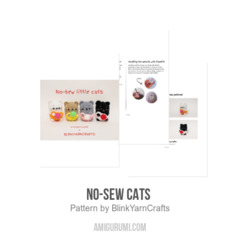 No-Sew Cats  amigurumi pattern by BlinkYarnCrafts