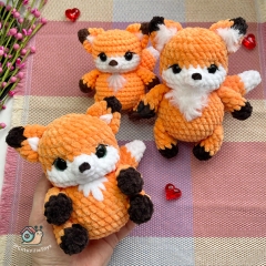 Little Fox amigurumi pattern by CuteVilleToys