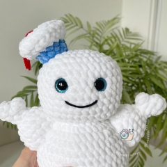 Mini-Puft Marshmallow Man amigurumi pattern by CuteVilleToys