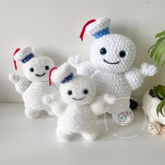 Mini-Puft Marshmallow Man amigurumi by CuteVilleToys