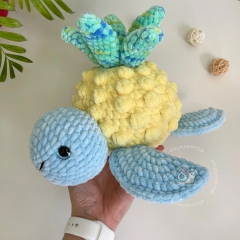 Pineapple Turtle amigurumi pattern by CuteVilleToys