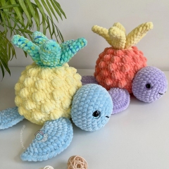 Pineapple Turtle amigurumi pattern by CuteVilleToys