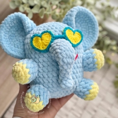 Romantic Elephant amigurumi pattern by CuteVilleToys