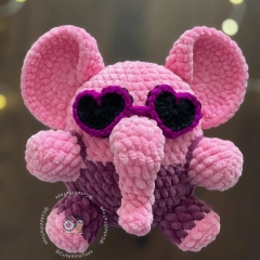 Romantic Elephant amigurumi by CuteVilleToys