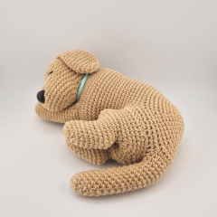 Sleeping Labrador no-sew pattern amigurumi pattern by StuffTheBody