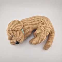 Sleeping Labrador no-sew pattern amigurumi pattern by StuffTheBody