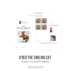 O'Reo The Smiling Cat  amigurumi pattern by StuffTheBody