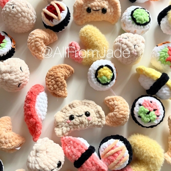 Asian Food amigurumi pattern by All From Jade