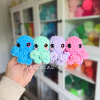 Baby Octopus - No Sew amigurumi pattern