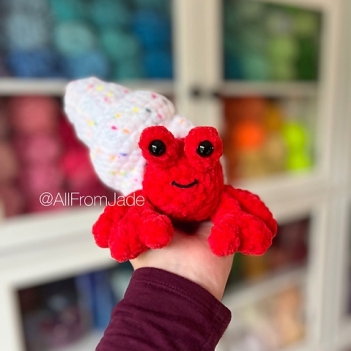 Harvey the Hermit Crab amigurumi pattern by All From Jade