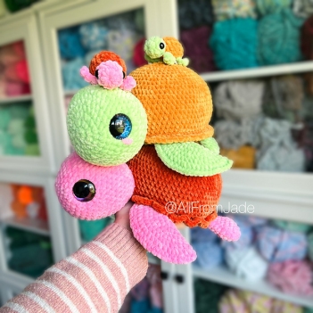 The Turtle Family amigurumi pattern by All From Jade