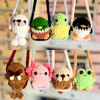 Water Animals on Swing amigurumi pattern by All From Jade