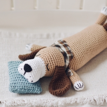 Sleepy Dog Crochet Pattern amigurumi pattern by FireflyCrochet