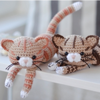 Striped Kitten Amigurumi amigurumi pattern by FireflyCrochet