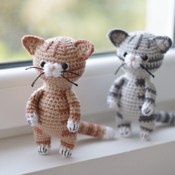 Tabby Kitten Crochet Pattern amigurumi pattern by FireflyCrochet