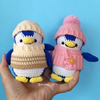 Ludwig the Stylish Penguin amigurumi pattern by Audrey Lilian Crochet