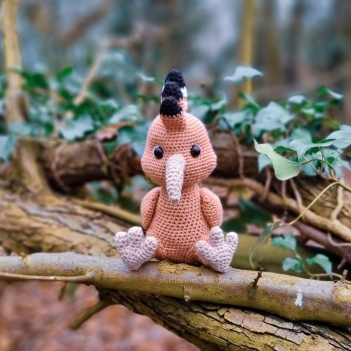 Oats the Hoopoe amigurumi pattern by LittleEllies_Handmade