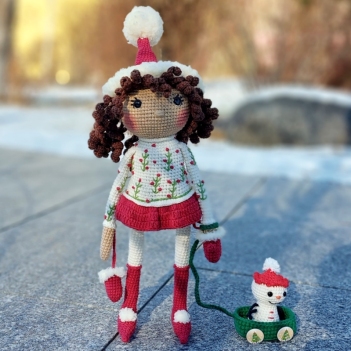 Winter doll amigurumi pattern by Iryna Zubova