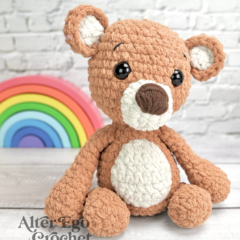 Buddy the Teddy Bear amigurumi pattern by Alter Ego Crochet