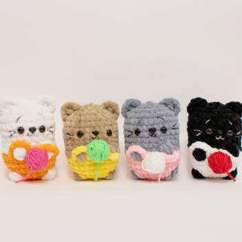 No-Sew Cats  amigurumi pattern by BlinkYarnCrafts