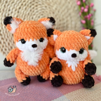 Little Fox amigurumi pattern by CuteVilleToys