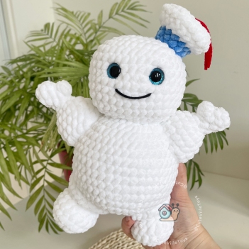 Mini-Puft Marshmallow Man amigurumi pattern by CuteVilleToys