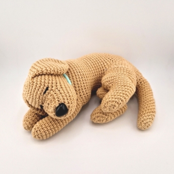 Sleeping Labrador no-sew pattern amigurumi pattern by StuffTheBody