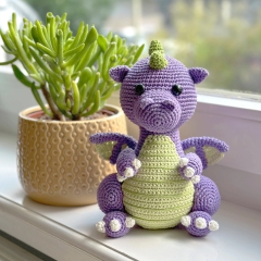 Elio the Dragon  amigurumi pattern by DIY Fluffies