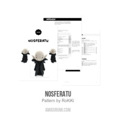 Nosferatu amigurumi pattern by RoKiKi