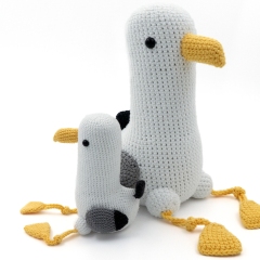 Seagull amigurumi pattern by MevvSan