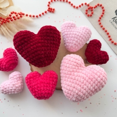 Valentine Plush Hearts, 3 in 1 amigurumi by RNata