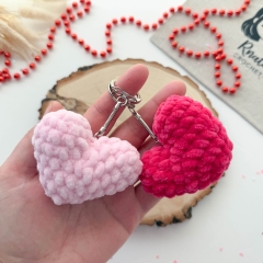 Valentine Plush Hearts, 3 in 1 amigurumi pattern by RNata