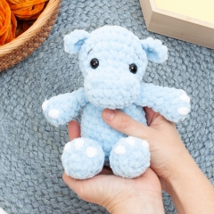 Cuddly hippo amigurumi amigurumi pattern by Diminu